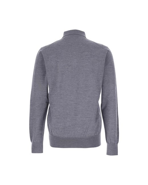 Dolce & Gabbana Gestrickte Polo T-Shirts Und Polos Grau in Gray für Herren