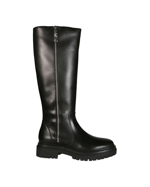 MICHAEL Michael Kors Black Regan Leather Boots