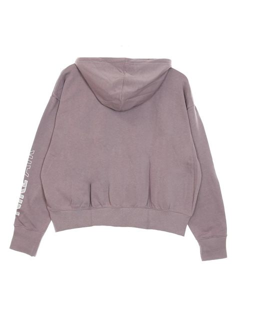 Nike Fitness ,Paars ,Katoen Paarse Zip Hoodie Sportswear Air Top in het Purple