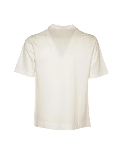 Circolo 1901 Weiße premium piquet t-shirts und polos in White für Herren