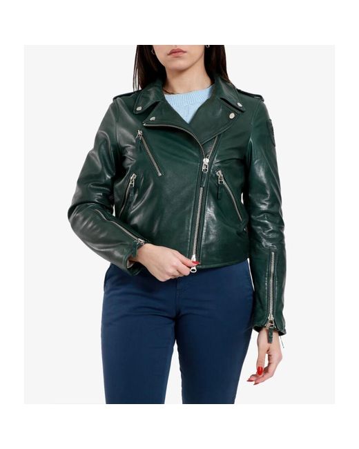 Leather Jackets di Blauer in Green