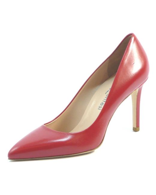 Sergio Levantesi Schoenen ,Rood ,Rode Nappa Leren Hakken in het Pink