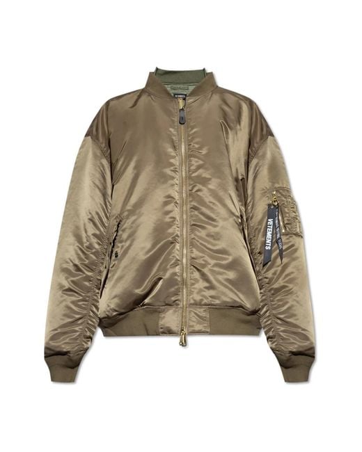 Vetements Green Bomber Jackets for men