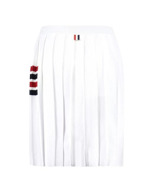 Thom Browne White Short Skirts