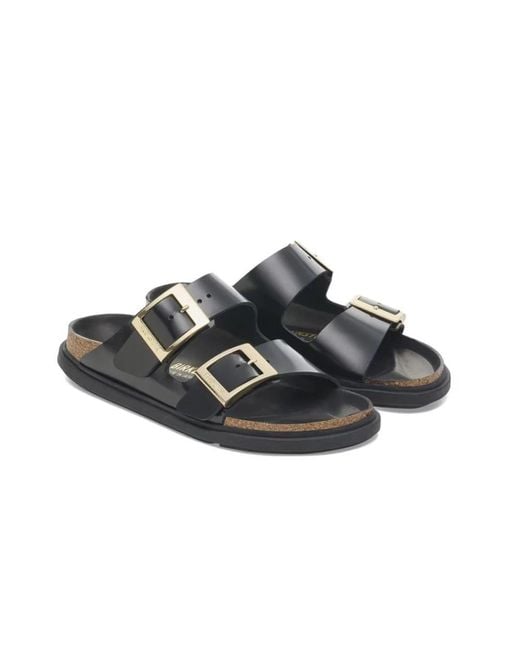 Birkenstock Black Sliders