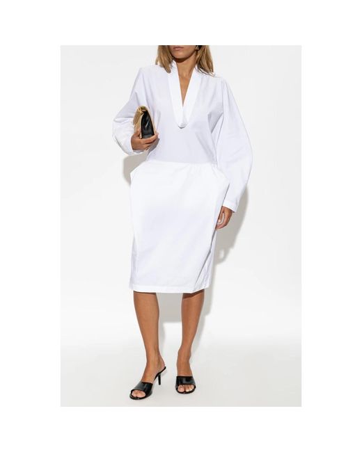 Midi Dresses Jacquemus de color White