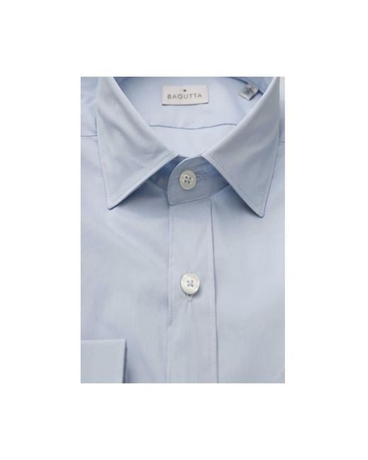 Bagutta Blue Formal Shirts for men
