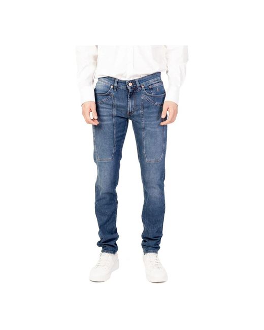 Jeckerson Blue Slim-Fit Jeans for men