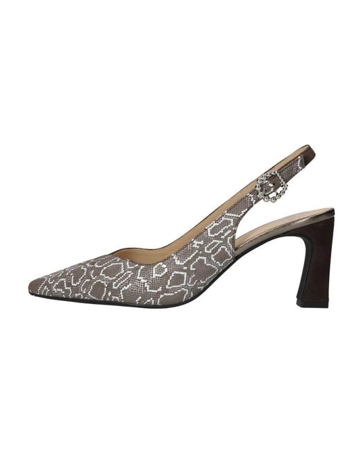 Floris Van Bommel Gray Giuli Slingbacks