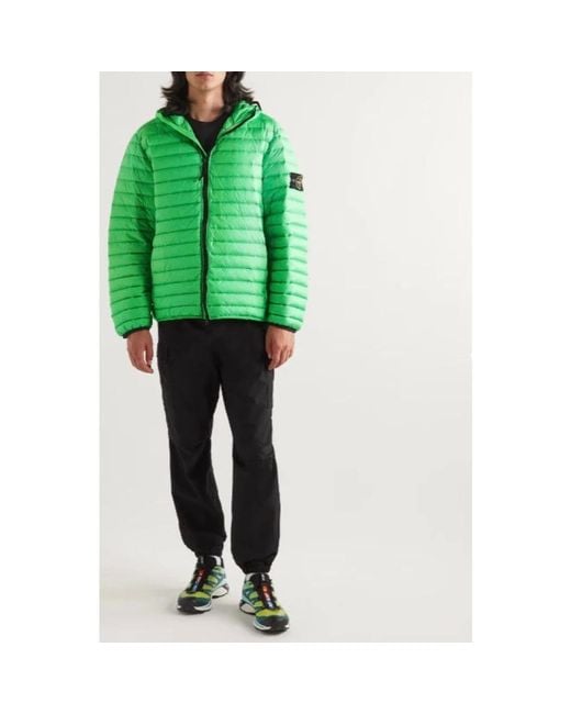 Winter Jackets Stone Island de hombre de color Green