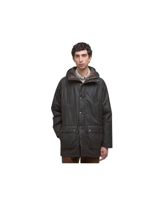 Barbour Black Parkas for men
