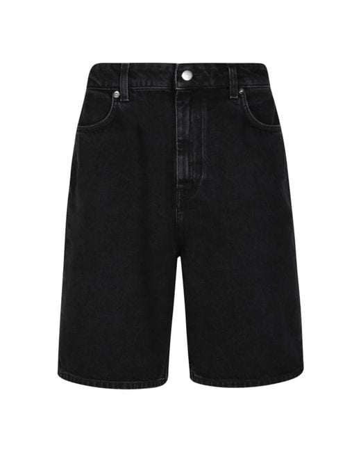 Loulou de Saison Black Denim Shorts