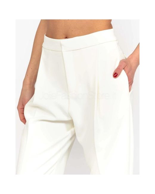Elisabetta Franchi Slim-Fit Trousers in het White