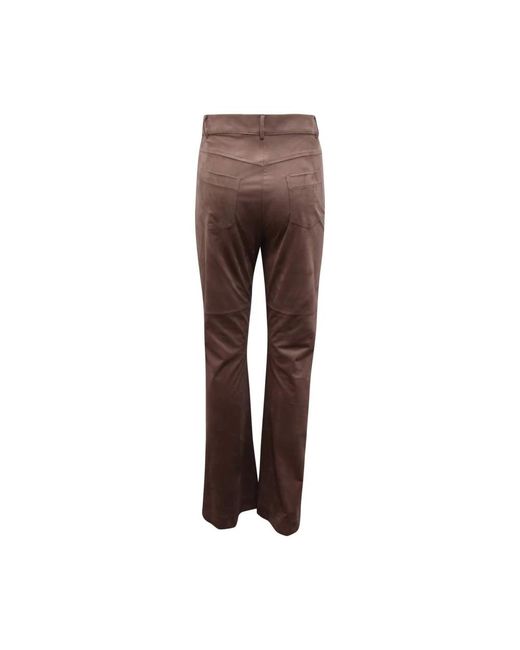 D.exterior Brown Wide Trousers
