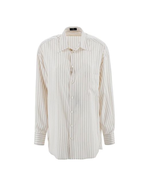 Camisas Elegantes Mujer Talla de Etro de color Blanco Lyst