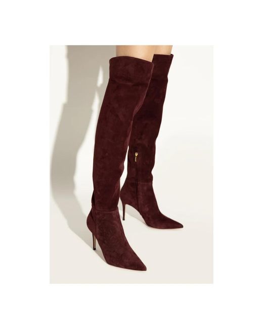 Gianvito Rossi Over-Knee Boots in het Red