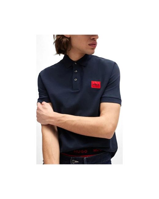 HUGO Blue Polo Shirts for men