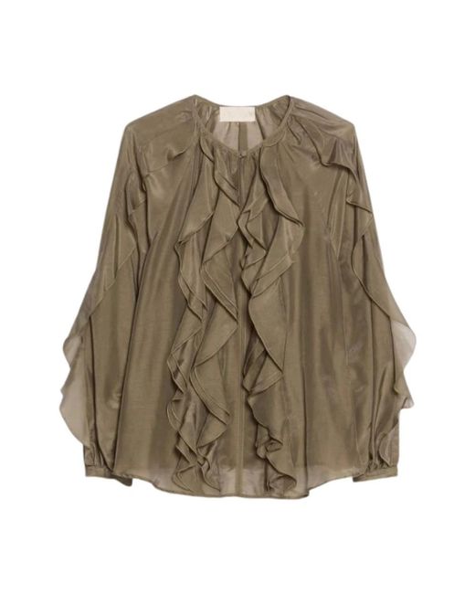 iBlues Vela Blouse in het Green