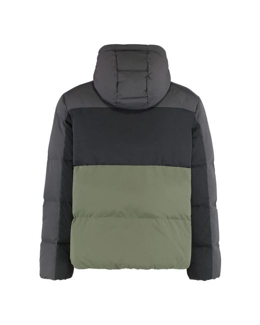 EA7 Packable Hooded Core Identity Puffer Jacket in het Green voor heren