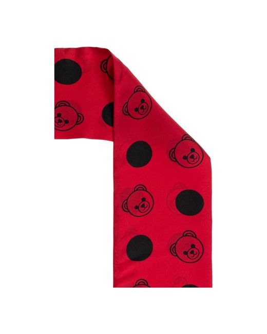 Moschino Red Seidenschal