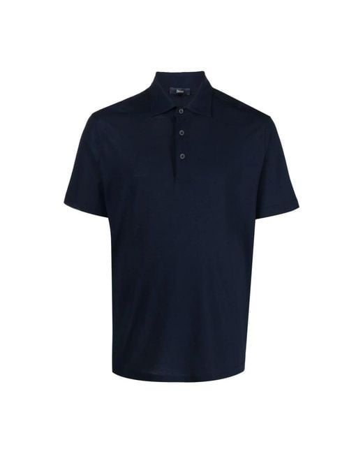 Herno Blue Polo Shirts for men