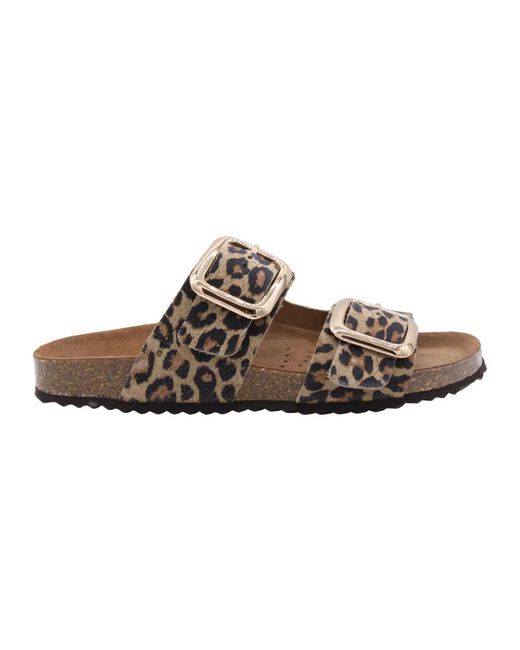 Geox Brown Sliders
