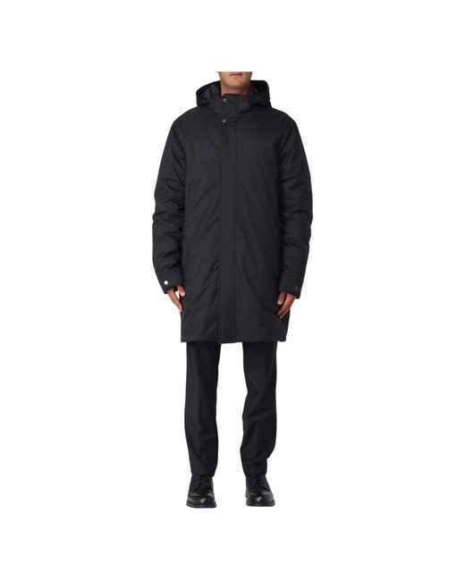 Moorer Black Parkas for men