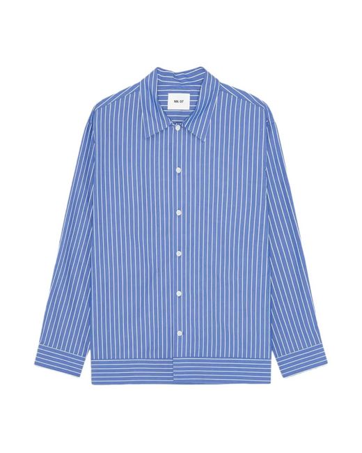 NN07 Blue Casual Shirts for men