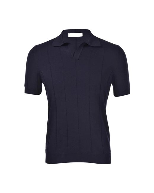 Paolo Fiorillo Blue Polo Shirts for men