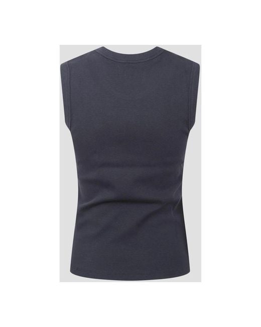 Jeanerica Blue Sleeveless Tops