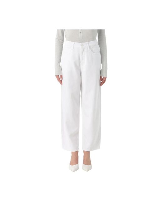Pinko White Straight Fit Jeans
