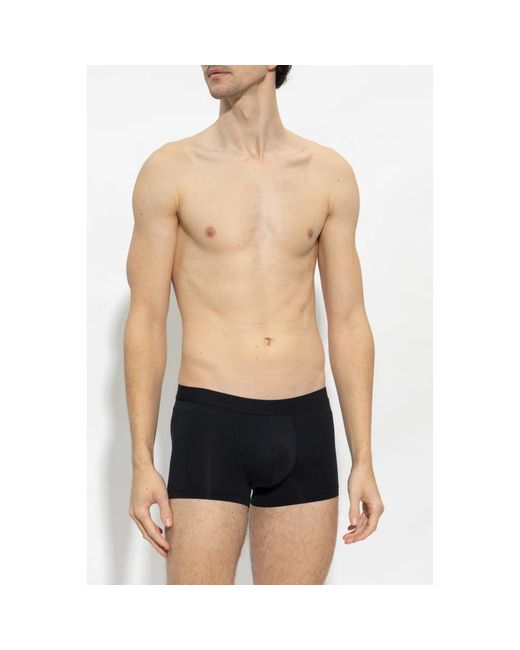 Hanro Ondergoed ,Zwart ,Boxershorts Met Logo in het Black voor heren