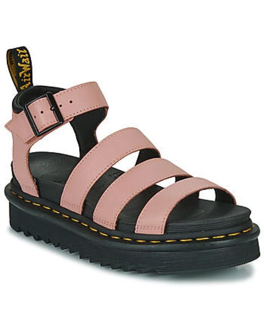 Dr. Martens Black Flat Sandals