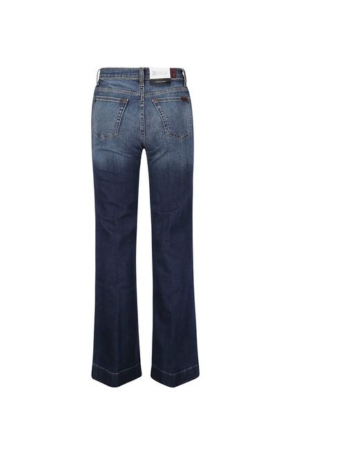7 For All Mankind Boot-Cut Jeans in het Blue