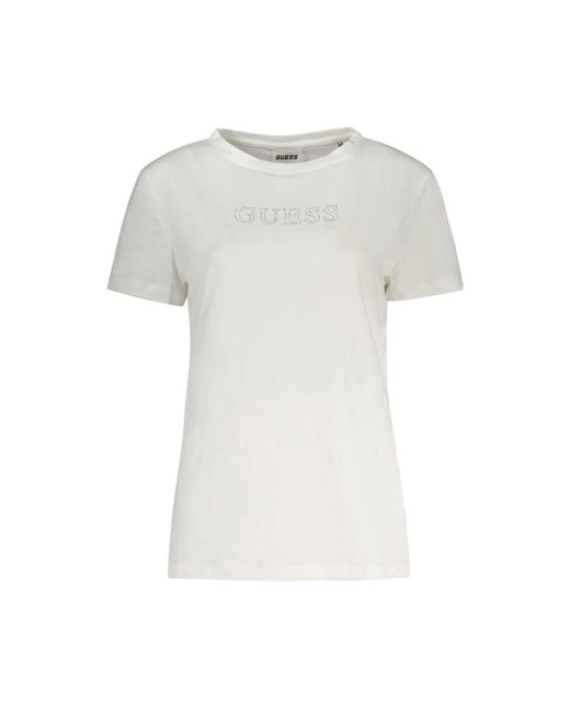 Guess White T-Shirts
