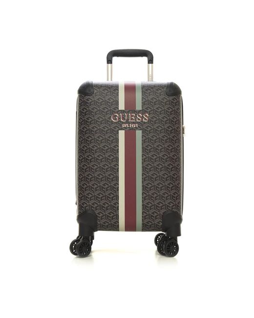 Wilder 8-ruote trolley con chiusura lampo di Guess in Gray