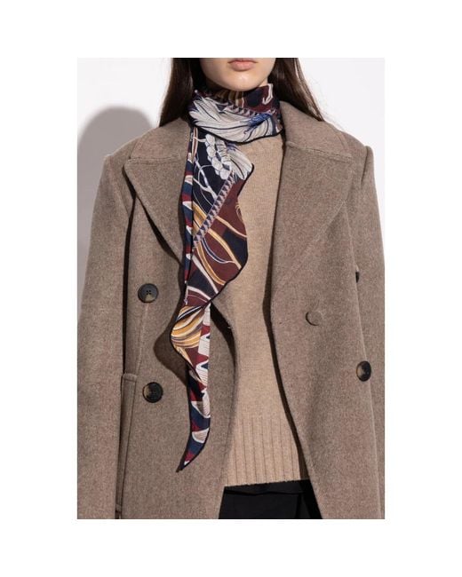 Ferragamo Purple Silky Scarves