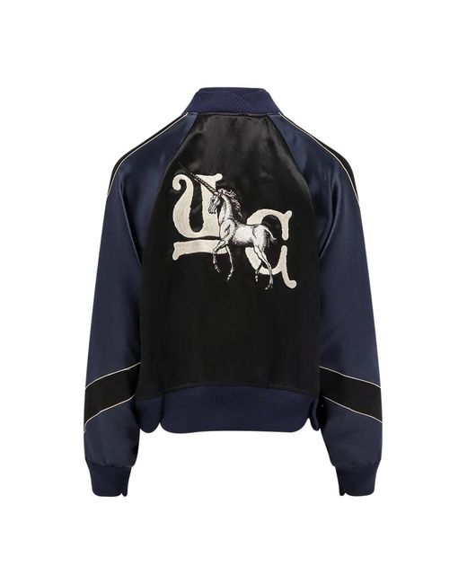 Undercover Zwarte Ritsjas Met Logoborduursel in het Black