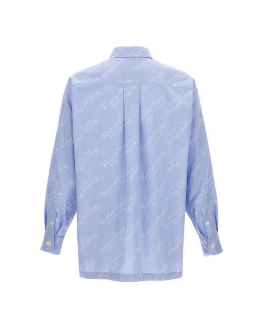 KENZO Blue Casual Shirts for men