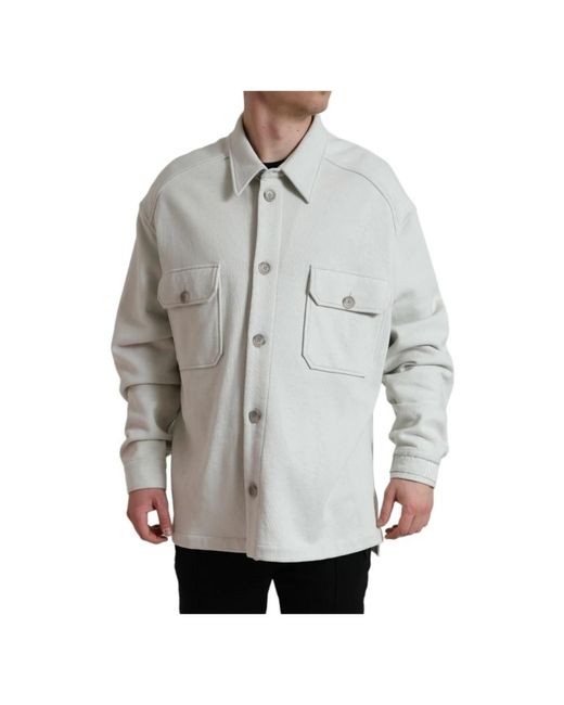 Dolce & Gabbana Gray Light Jackets for men