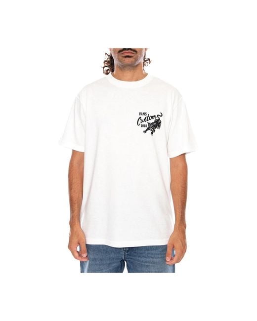Vans Custom Cat Ss Tee in White für Herren