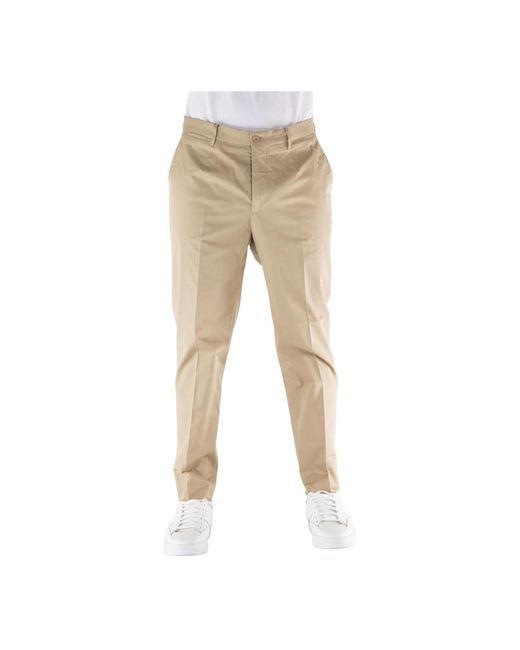 Etro Slim-Fit Trousers in het Natural voor heren