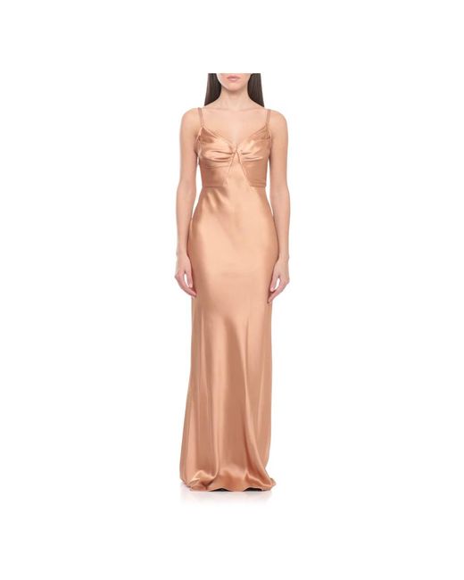 Elisabetta Franchi Brown Gowns
