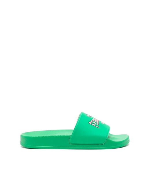 Chiara Ferragni Green Bright slider sandalen