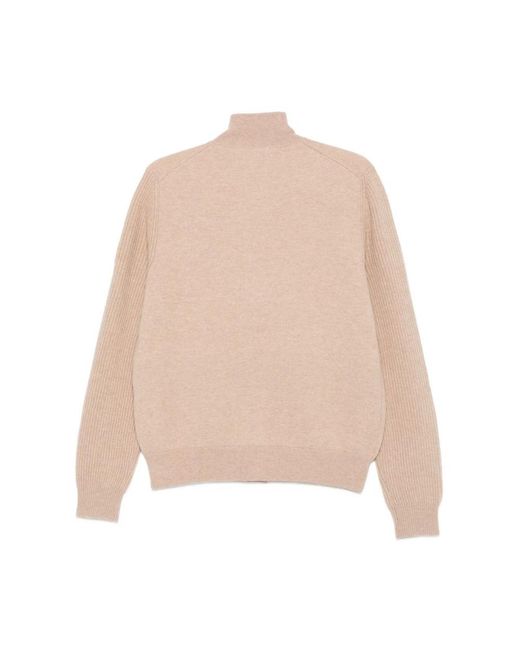 Lardini Truien & Vesten ,Wol Wollen Blend Cardigan Sweater in het Natural voor heren