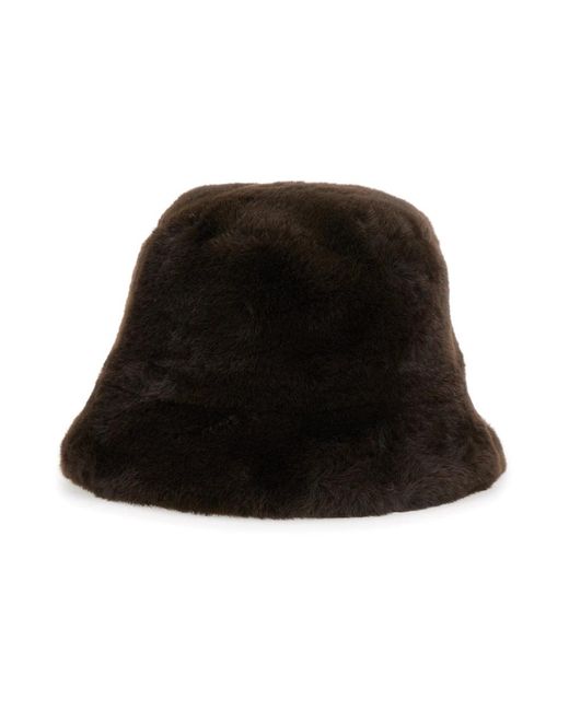 Apparis Accessoires ,Bruin ,Bruine Bucket Hat in het Black