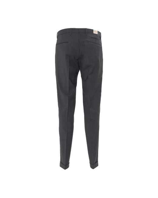 BRIGLIA Gray Suit Trousers for men