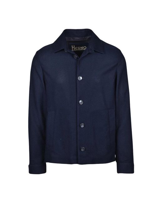 Herno Giacca Camicia in Blue für Herren