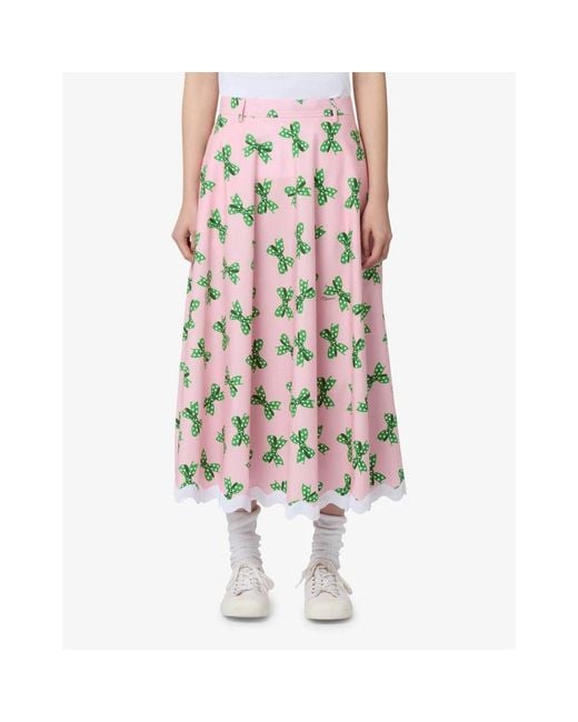 Moschino Pink Midi Skirts