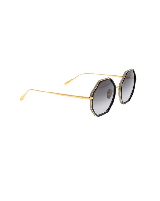 Linda Farrow Brown Sunglasses